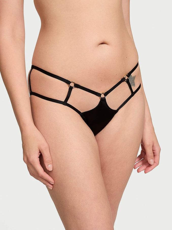 Black Strappy Cheeky Knickers (N26036) | €20.50