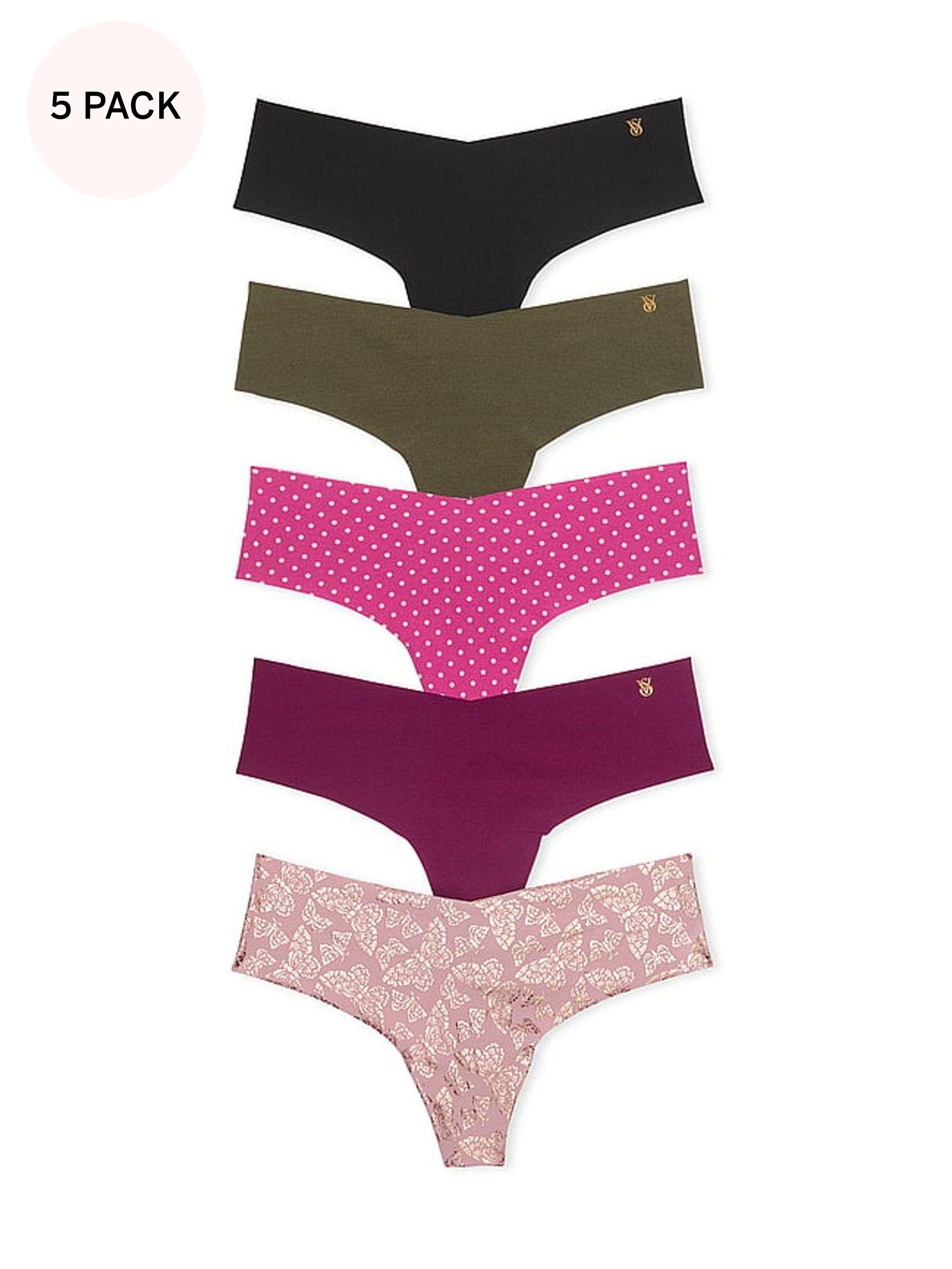 Black/Green/Pink Thong 5 Pack Knickers (N26052) | €31