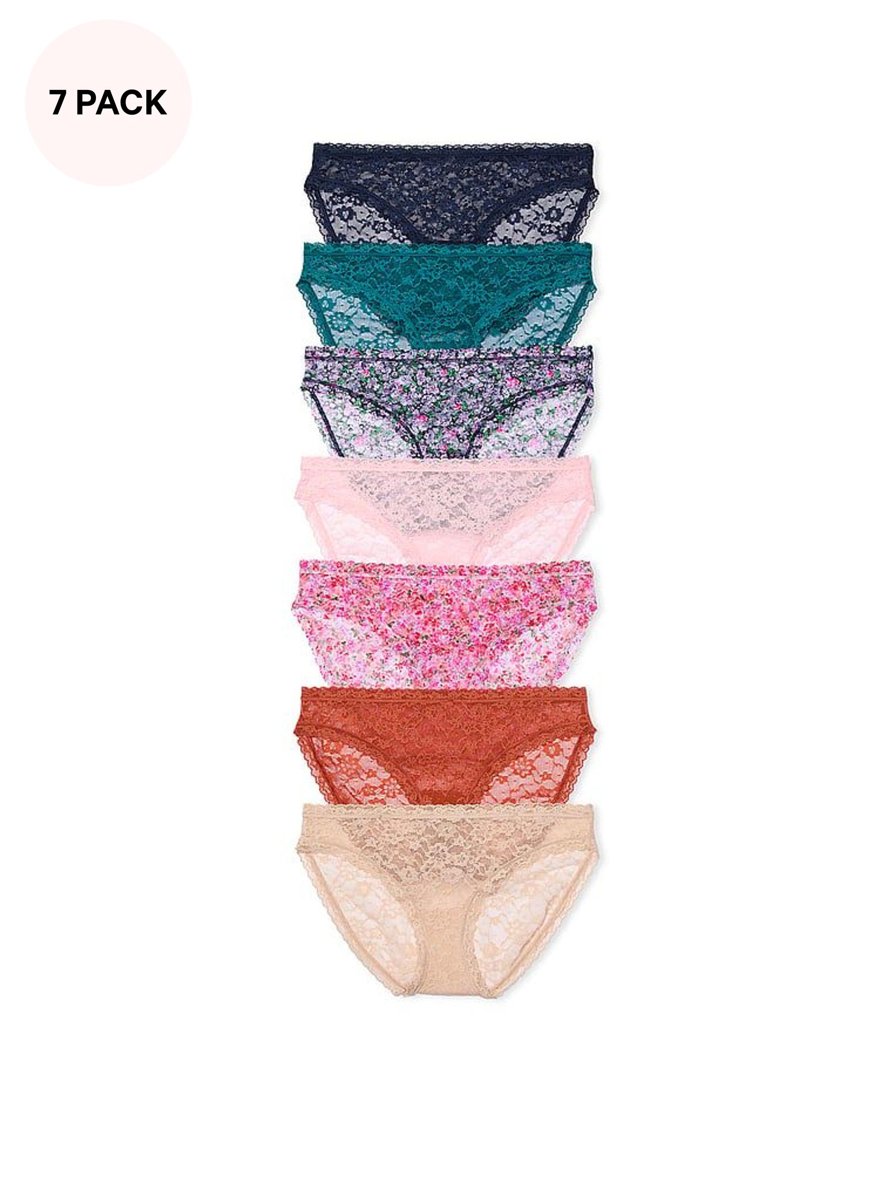 Blue/Purple/Pink/Brown/Nude 7 Pack Knickers (N26062) | €40