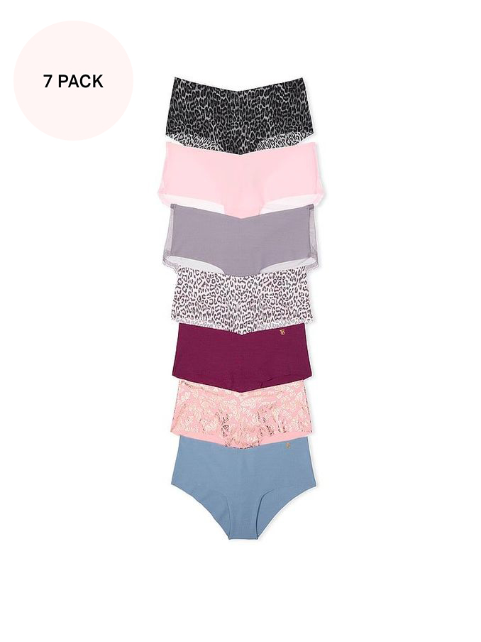 Grey/Purple/Pink/Blue Cheeky 7 Pack Knickers (N26152) | €40