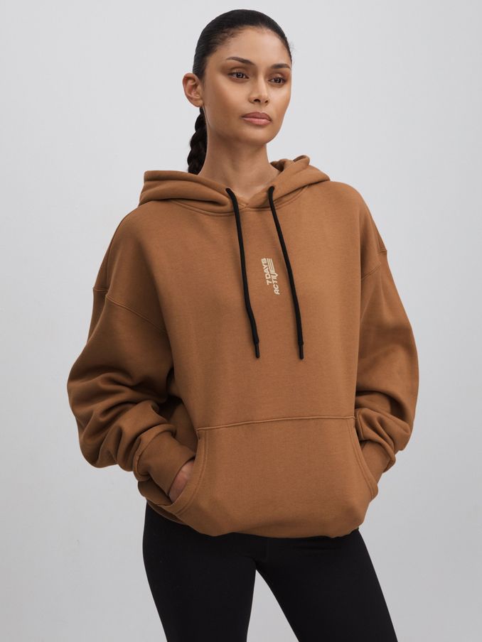 7 Days Active Cotton Hoodie in Cinnamon (N26672) | €83