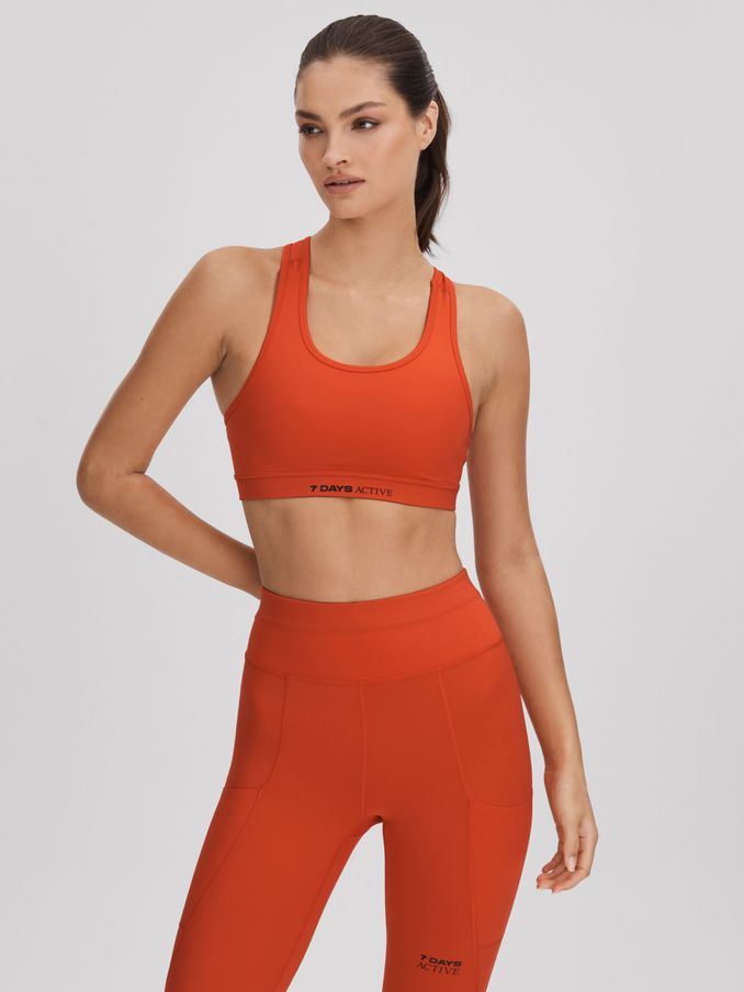 7 Days Active Racerback Sports Bra in Tomato Red (N26681) | €38