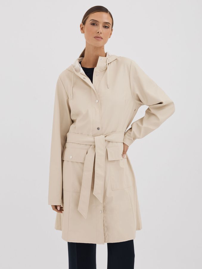 Rains Belted Raincoat in Dune Cream (N27042) | HK$1,580