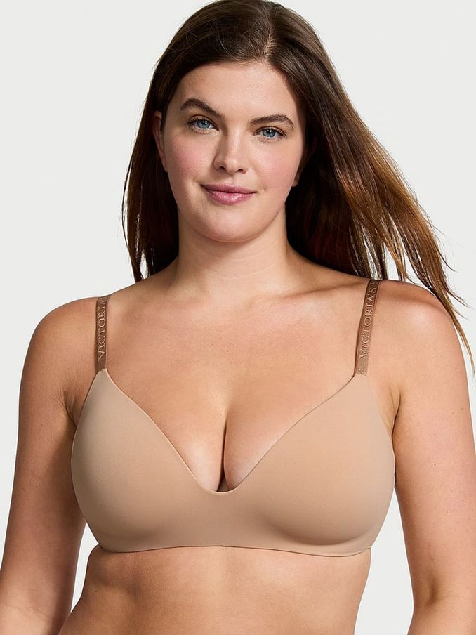 Praline Nude Logo Strap Non Wired Lightly Lined Bra (N27706) | €40