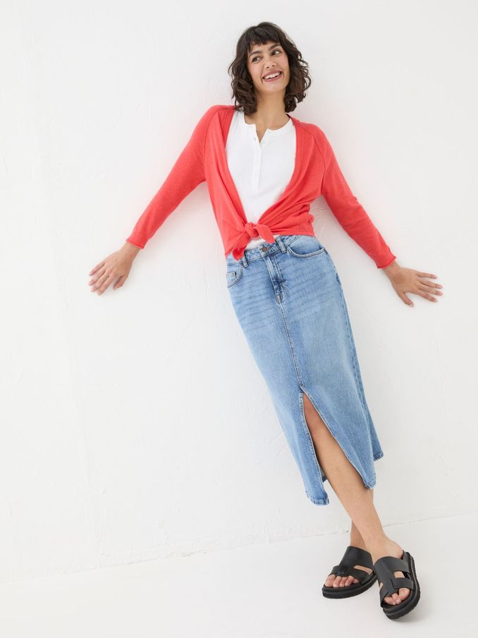 Red Tie Front Cardigan (N28991) | €33