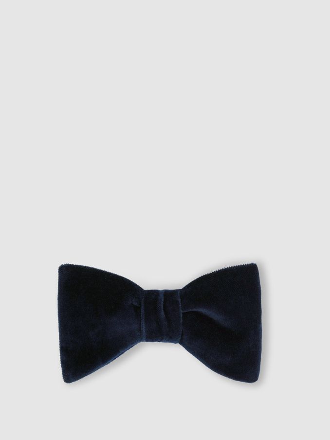 Velvet Bow Tie in Navy (N40570) | €95