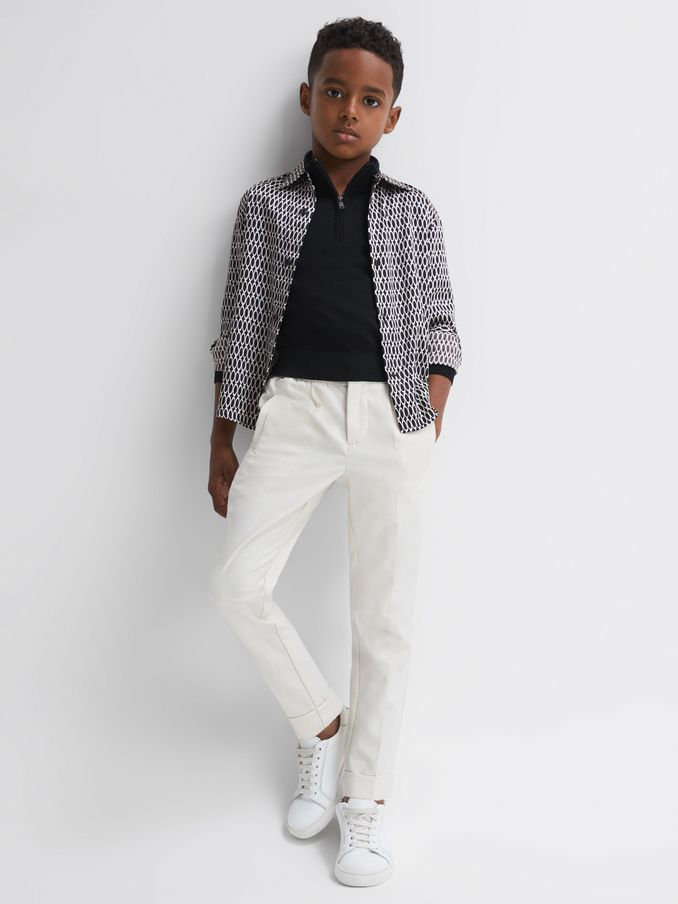 Monogram Button-Through Shirt in Black (N44717) | €18
