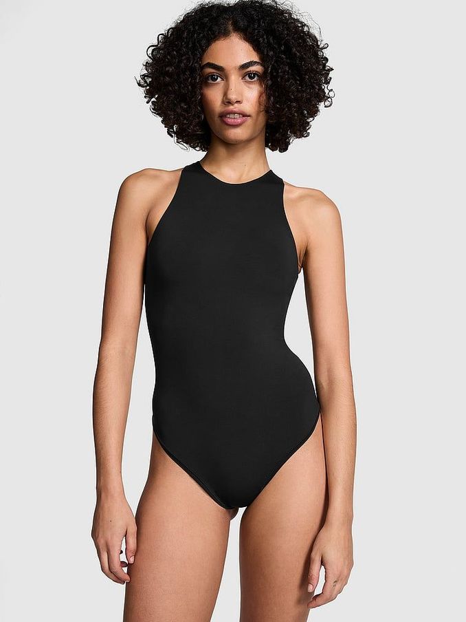 Pure Black Soft Stretch Tank Bodysuit (N55750) | €29