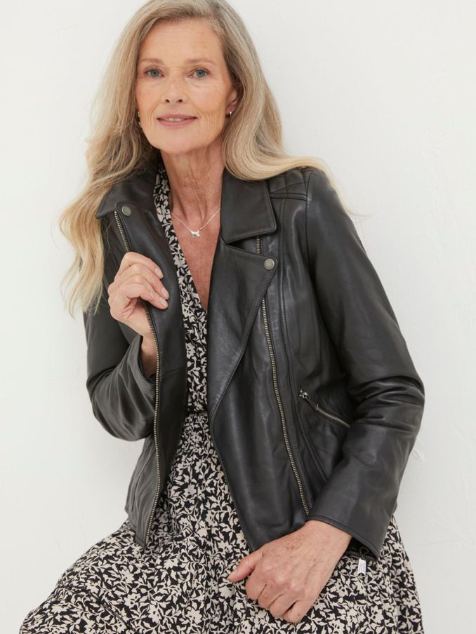 Bethany Black Biker Jacket (N56942) | €130