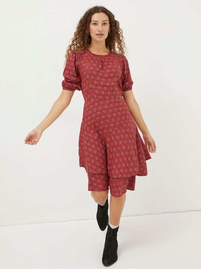 Red Shaney Craft Geo Dress (N56958) | €30