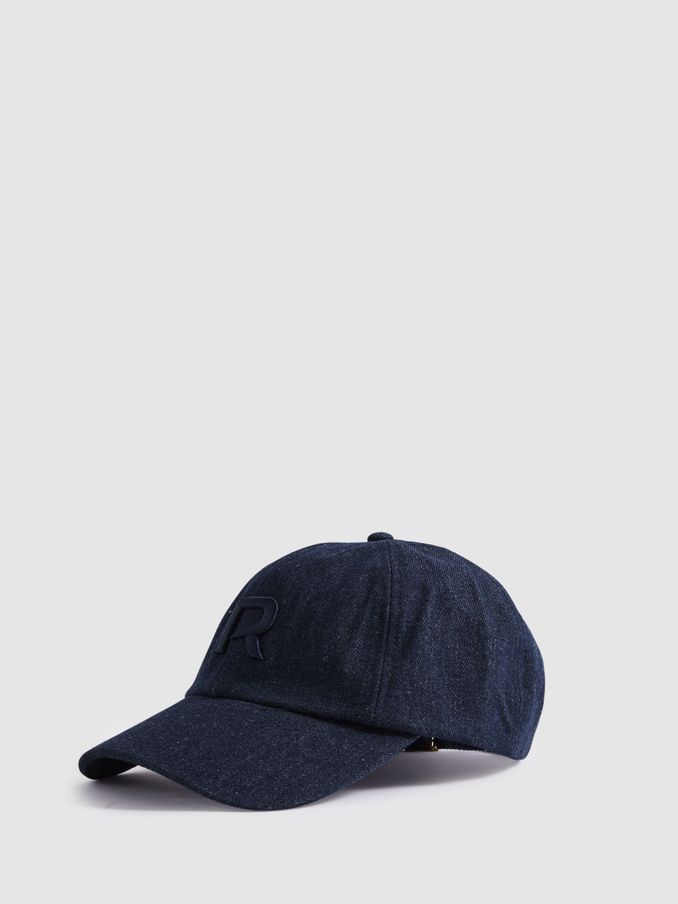 Denim Baseball Cap in Blue (N69595) | US$62