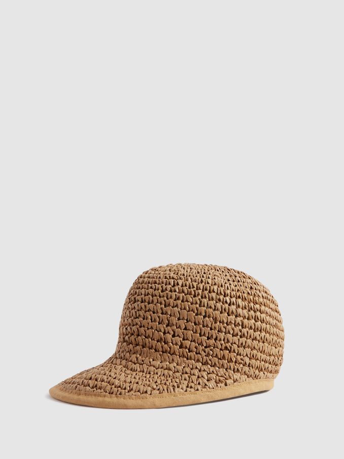 Woven Straw Cap in Natural (N69600) | €55