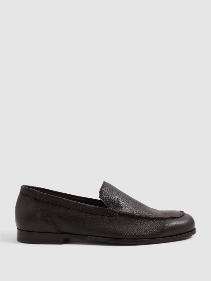 Harrys London Deer Leather Loafers in Dark Brown (N71503) | €278