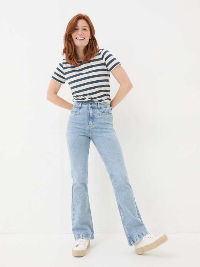 Blue Fly Flare Jeans (N71875) | €46
