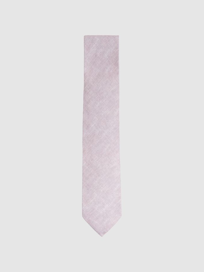 Linen Tie in Soft Rose (N74168) | €41