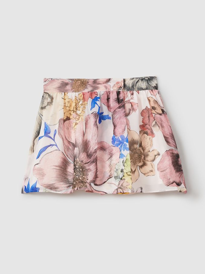13-14 yrs Floral Print Skort Co-Ord in Pink Print (N74202) | $39