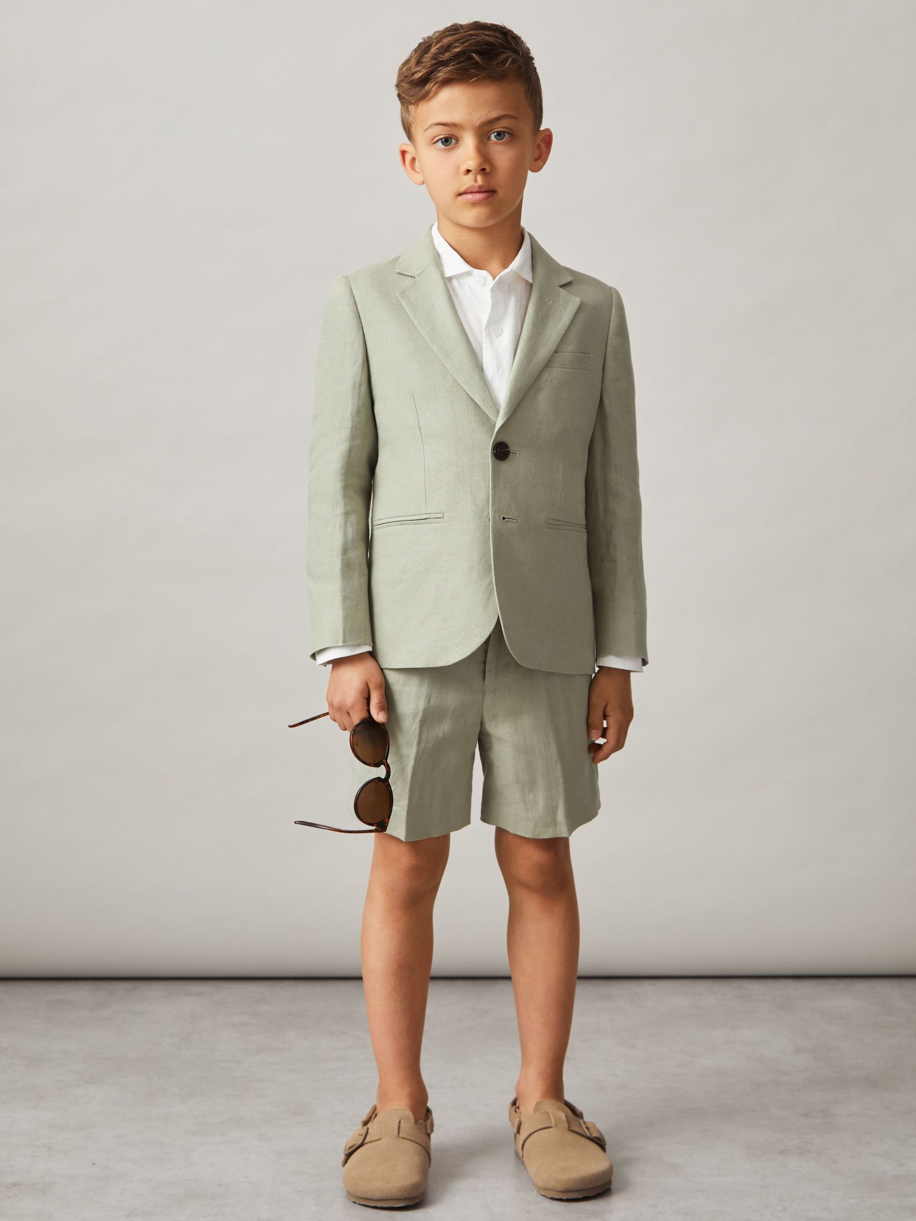 Junior Linen Suit Shorts in Apple (N74351) | CHF 55