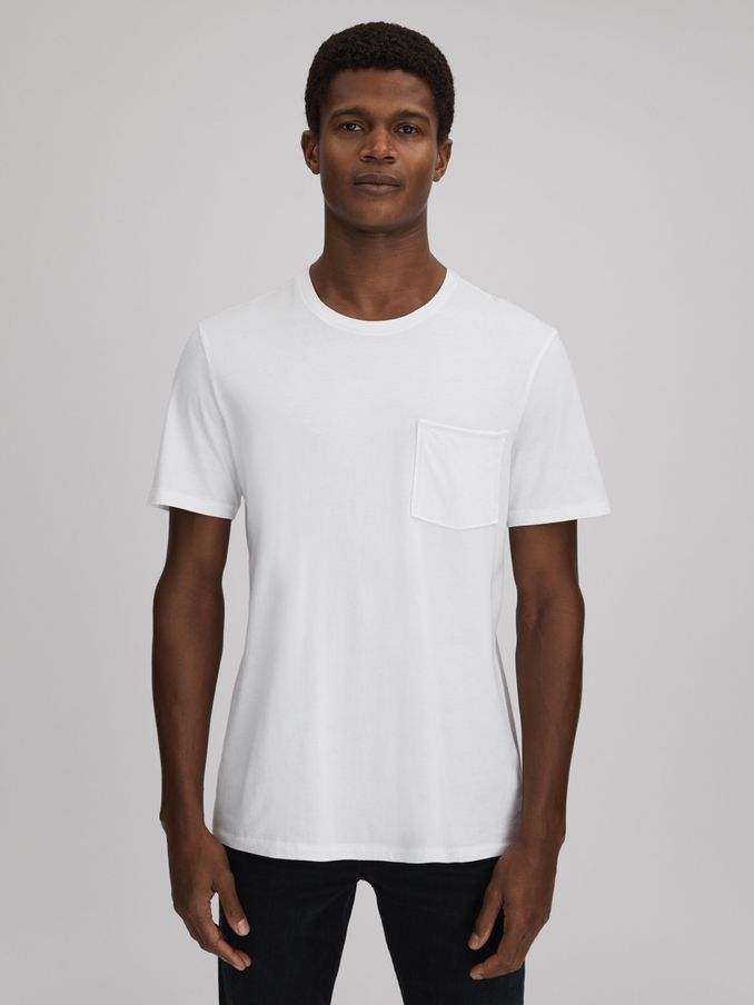 Paige Crew Neck T-Shirt in Fresh White (N74395) | €72