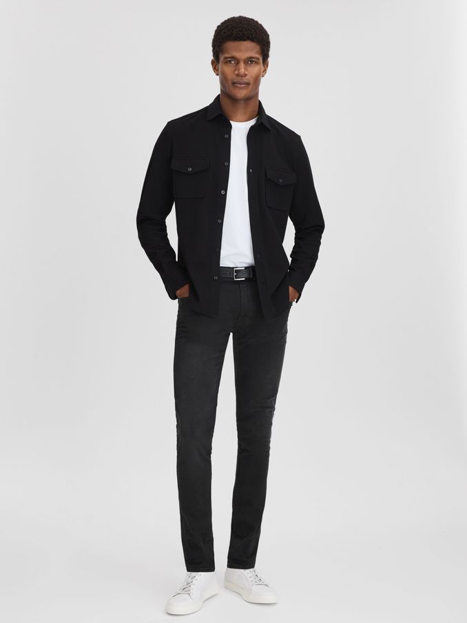 Replay Slim Fit Jeans in Black (N74802) | US$177
