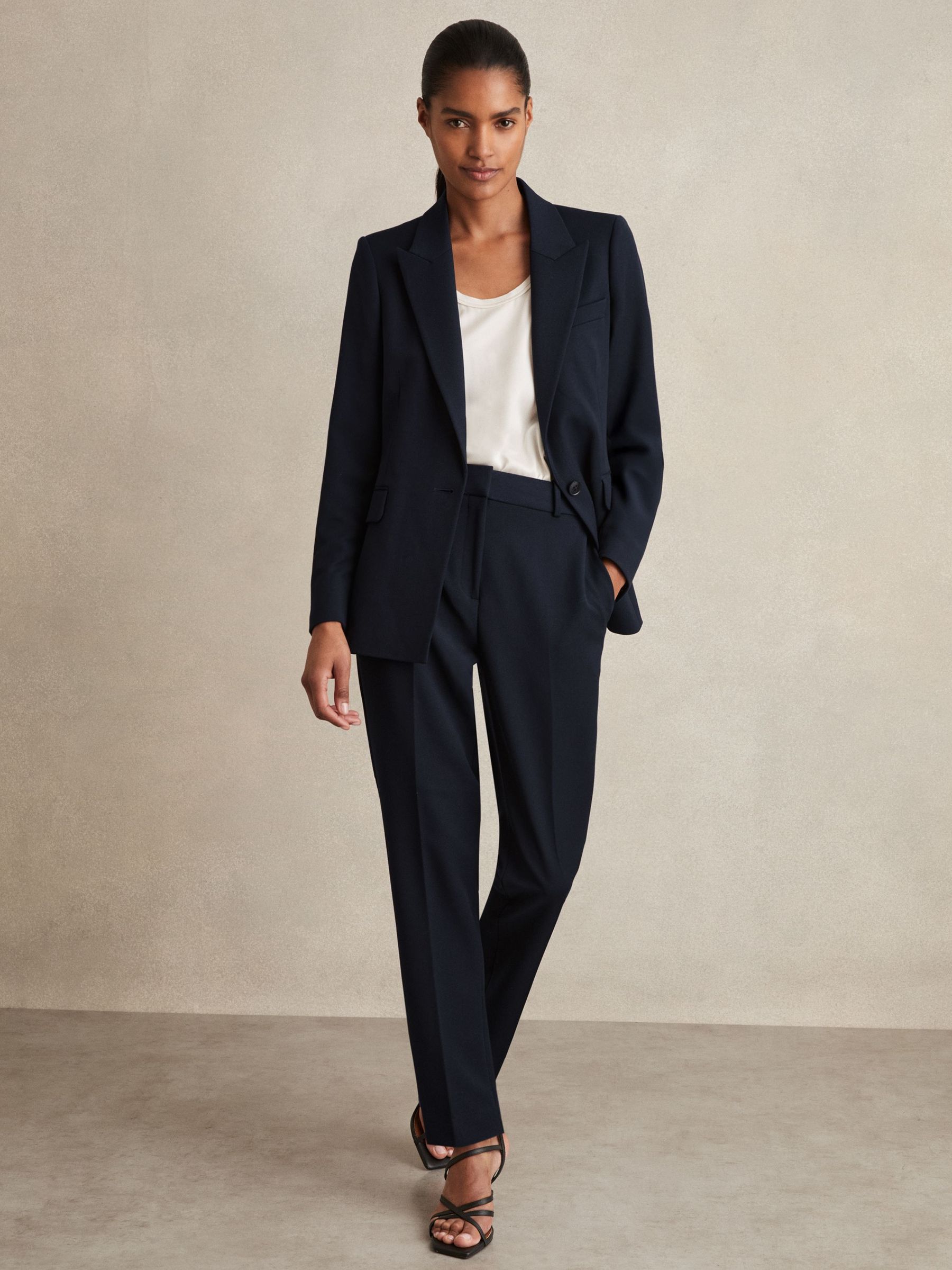 Slim Fit Suit Trousers in Navy (N74854) | US$160