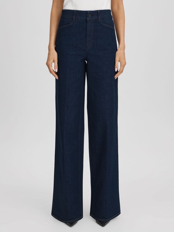 Paige High Rise Wide Leg Jeans in Edinburgh (N76831) | HK$2,948