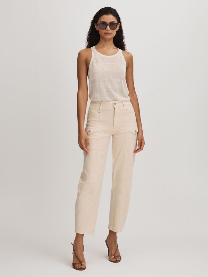 Paige Barrel Leg Jeans in Blonde Sand (N76846) | CHF 202
