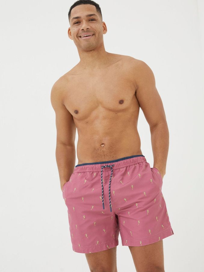 Pink Trevose Colour Block Swim Shorts (N78365) | €29