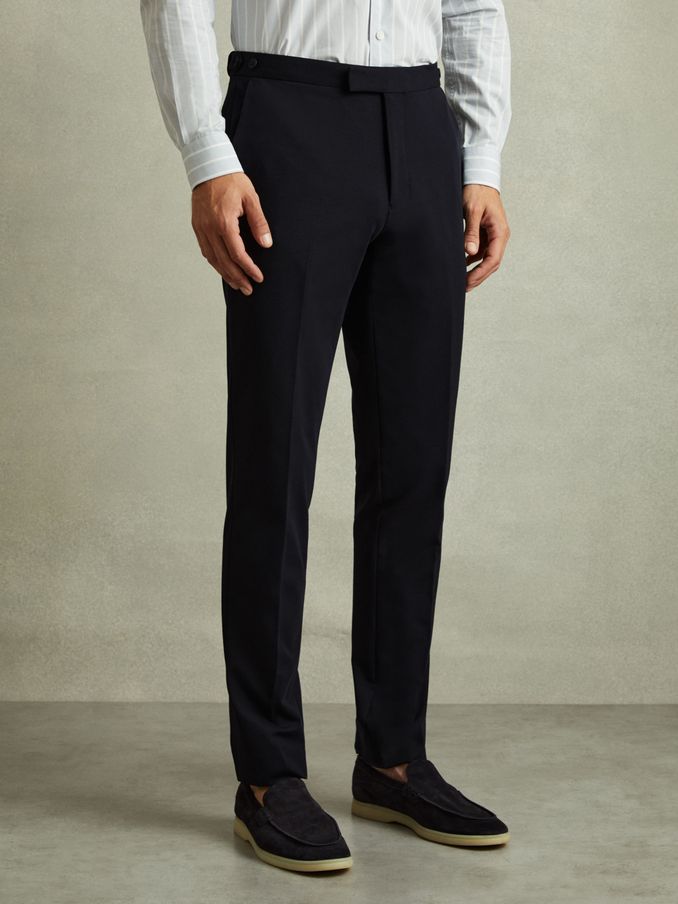 Jersey Suit Trousers in Navy (N97313) | €97