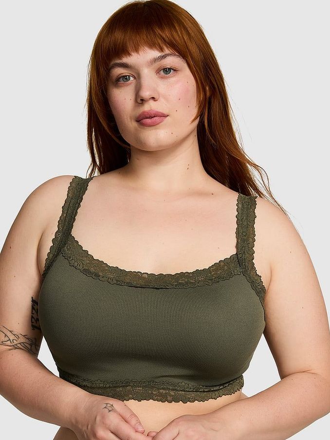 Olive Green Seamless Bralette (N97383) | €12