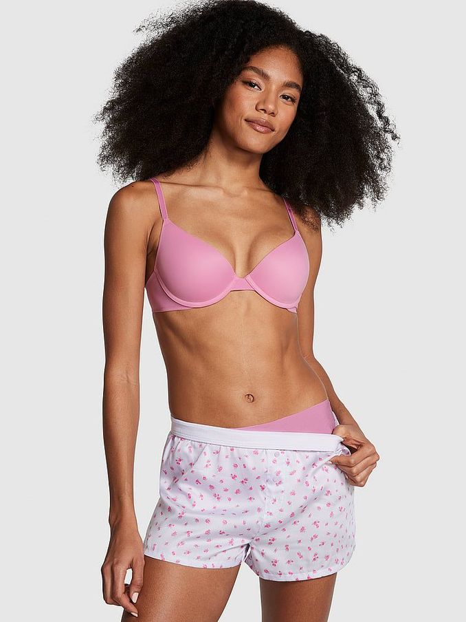 Purple Floral Short TENCEL™ Pyjama Bottoms (N97387) | €30
