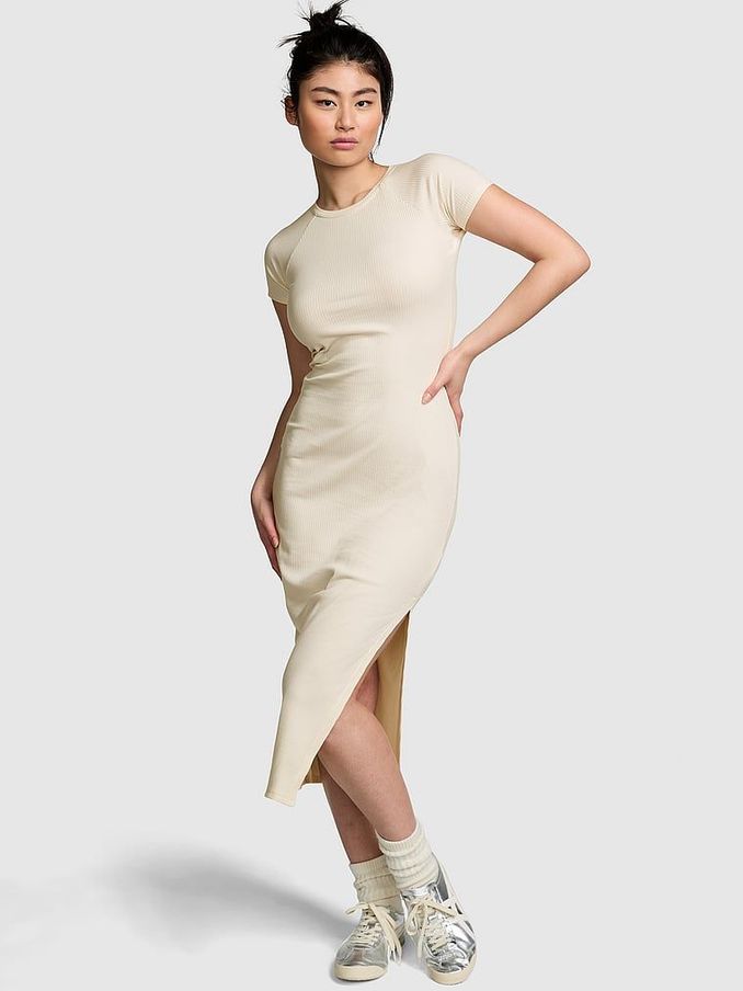White Shell Short Sleeve Midi Dress (N97418) | €20