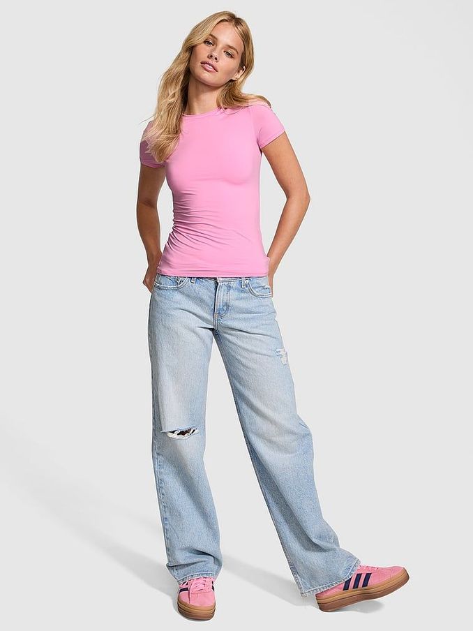 Moonstone Pink Soft Stretch T-Shirt (N97427) | €29