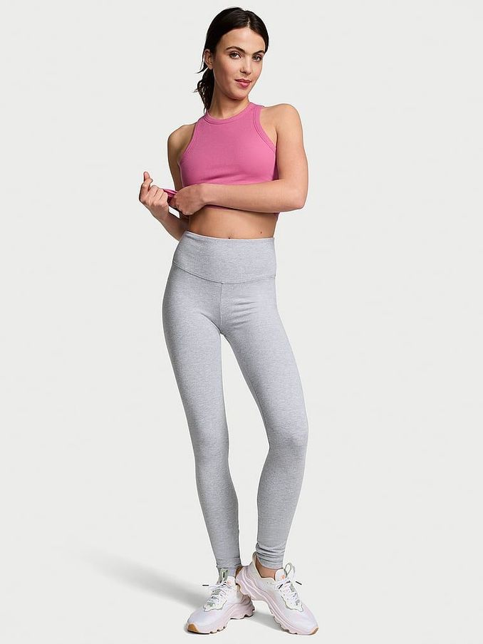 Grey Heather Cotton Leggings (N97460) | €33