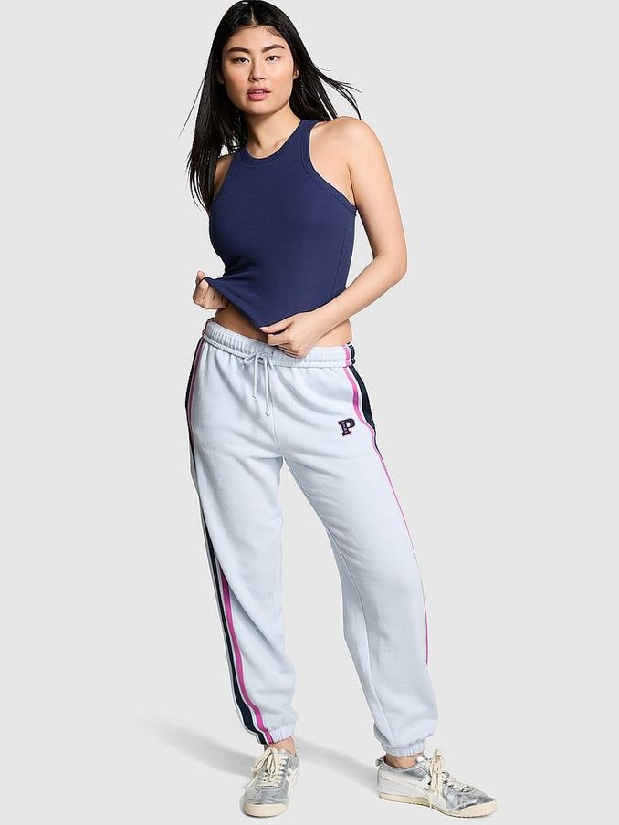Hydrangea Blue Cuffed Fleece Joggers (N97539) | €22