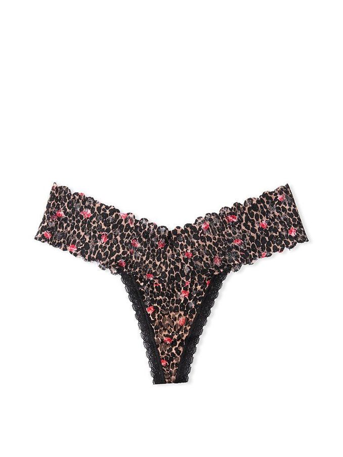 Eve Blush Rose Lace-Up Thong Panty (P22870) | €5