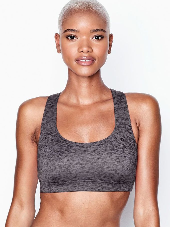 Tornado Grey Smooth Strappy Back Non Wired Minimum Impact Sports Bra (P25479) | €11