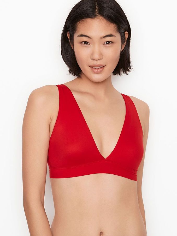 Lipstick Red Unlined Soft Wireless Lounge Bra (P25776) | €5
