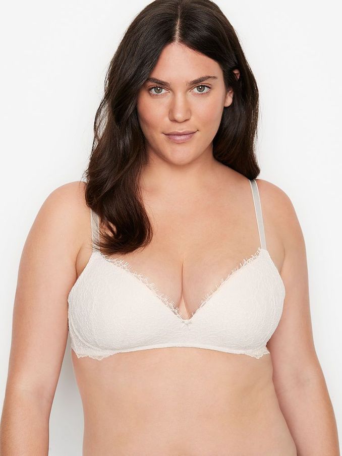 Coconut White Lace Lightly Lined Non Wired Bra (P31314) | €22