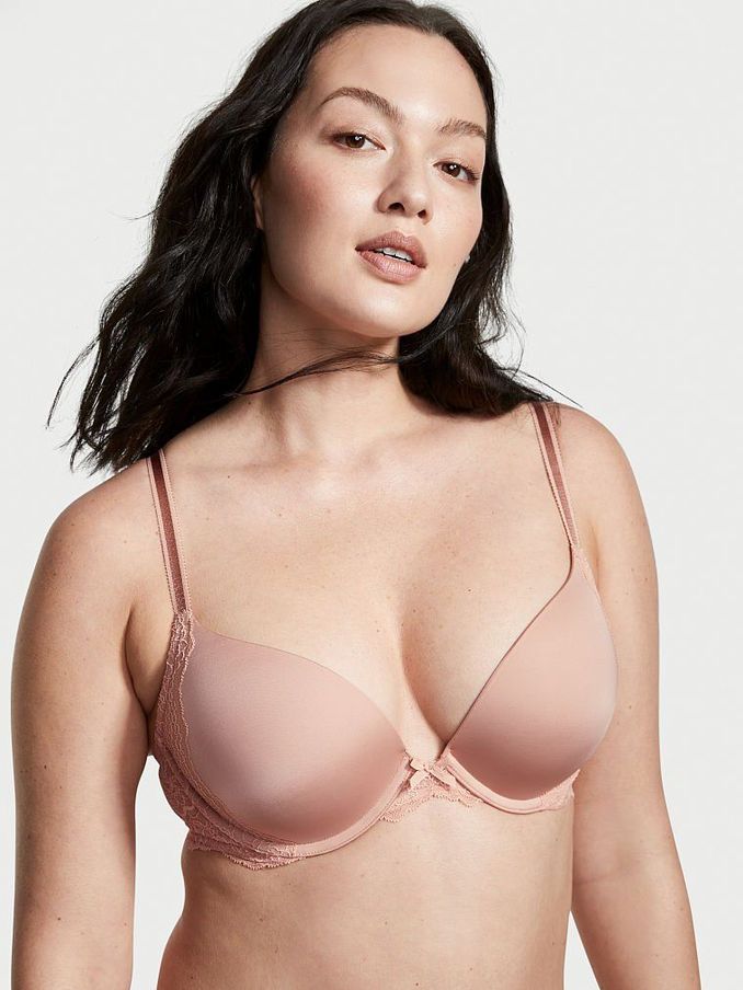 Evening Blush Nude Lace Wing Push Up Bra (P37209) | €22