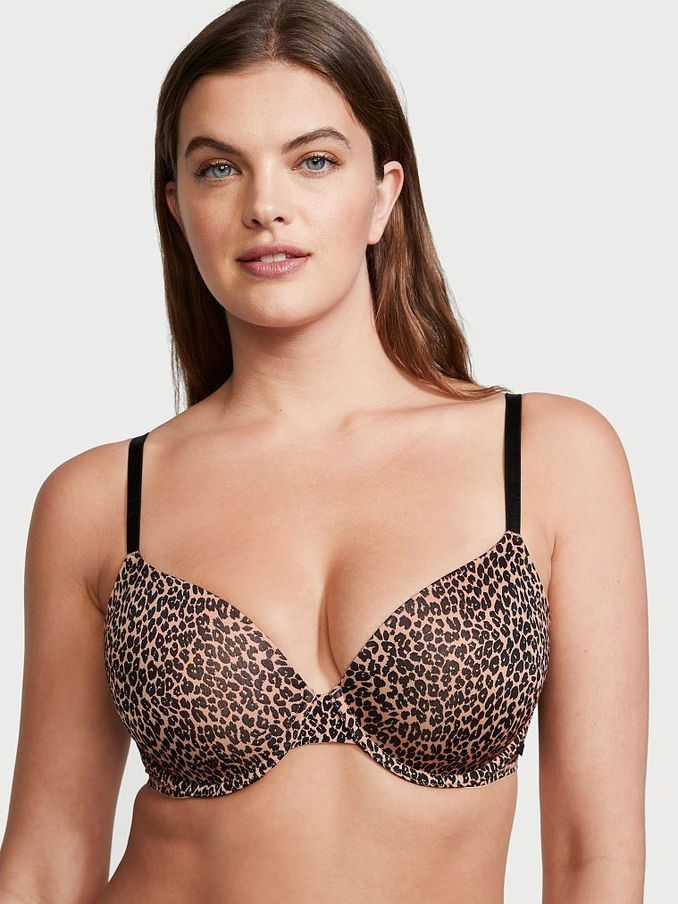 Sweet Praline Nude Leopard Smooth Lightly Lined T-Shirt Bra (P54626) | €11