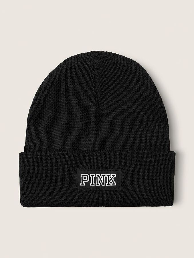 Pure Black Rib Beanie (P55384) | €8