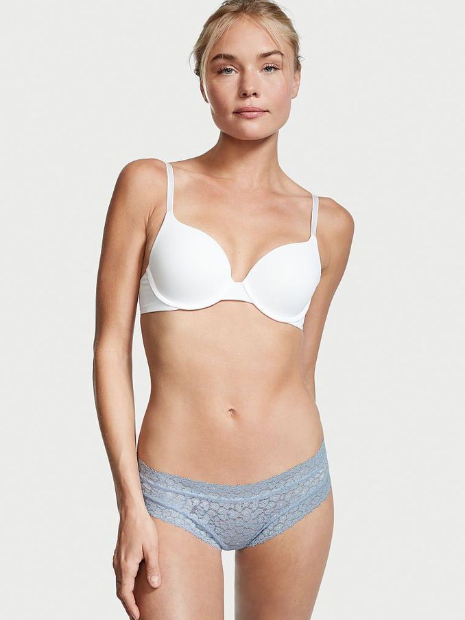 Fog Blue Lace Cheeky Panty (P59290) | €4