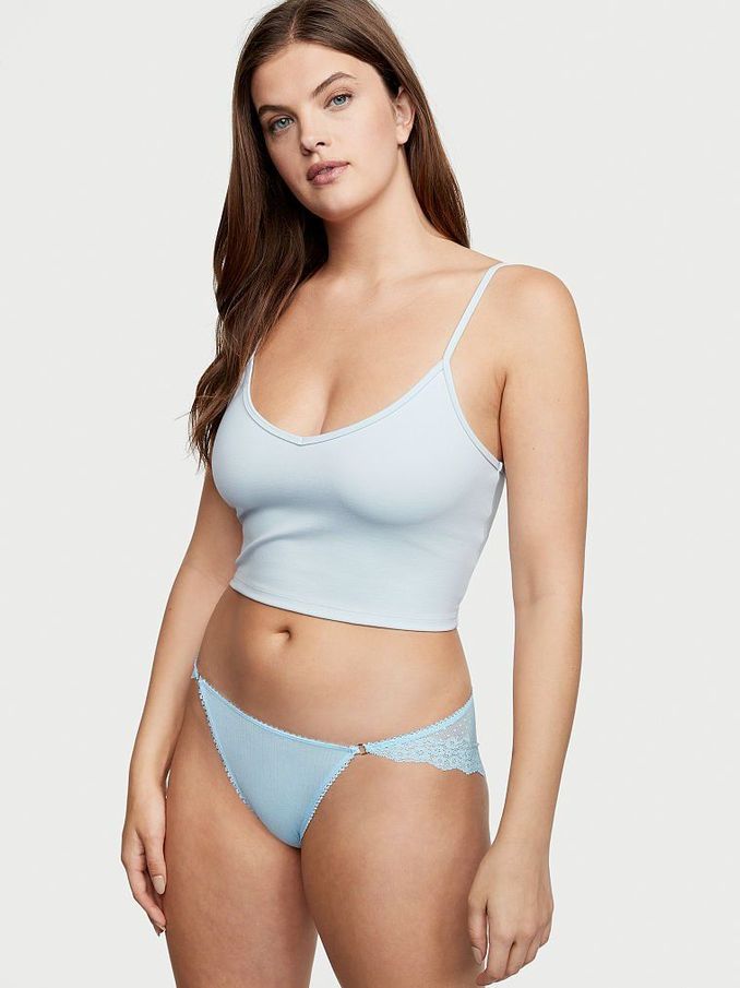 Breaker Blue Sheer LaceSide Bikini Panty (P62266) | €4