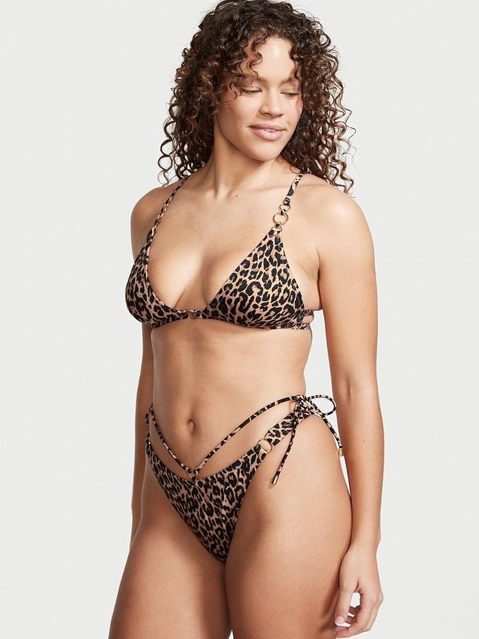 Sexy Leopard Rings Triangle Swim Top (P62271) | €11