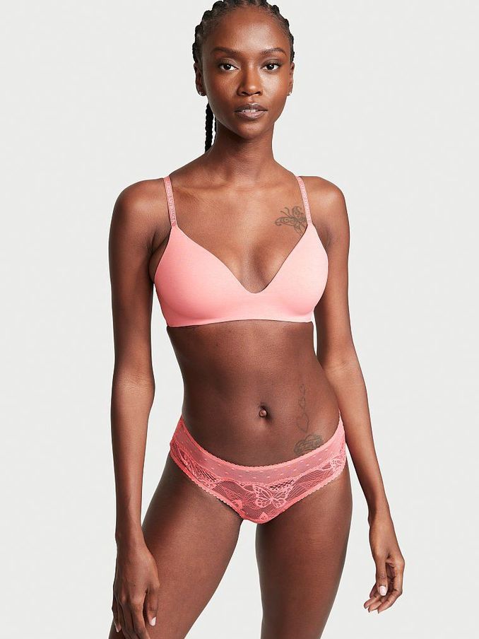 Cocktail Pink Lace Cheeky Knickers (P62313) | €3