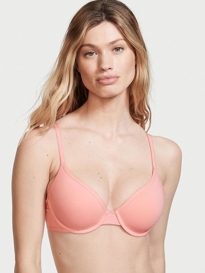 Starlet Pink Smooth Logo Strap Lightly Lined Full Cup T-Shirt Bra (P62328) | €17