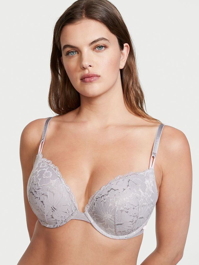 Grey Skies Lace Push Up T-Shirt Bra (P62571) | €17