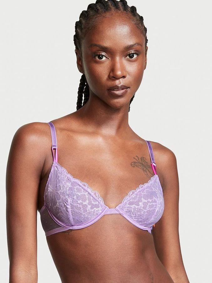 Unicorn Purple Sexy Tee Unlined Lace Demi Bra (P62671) | €17