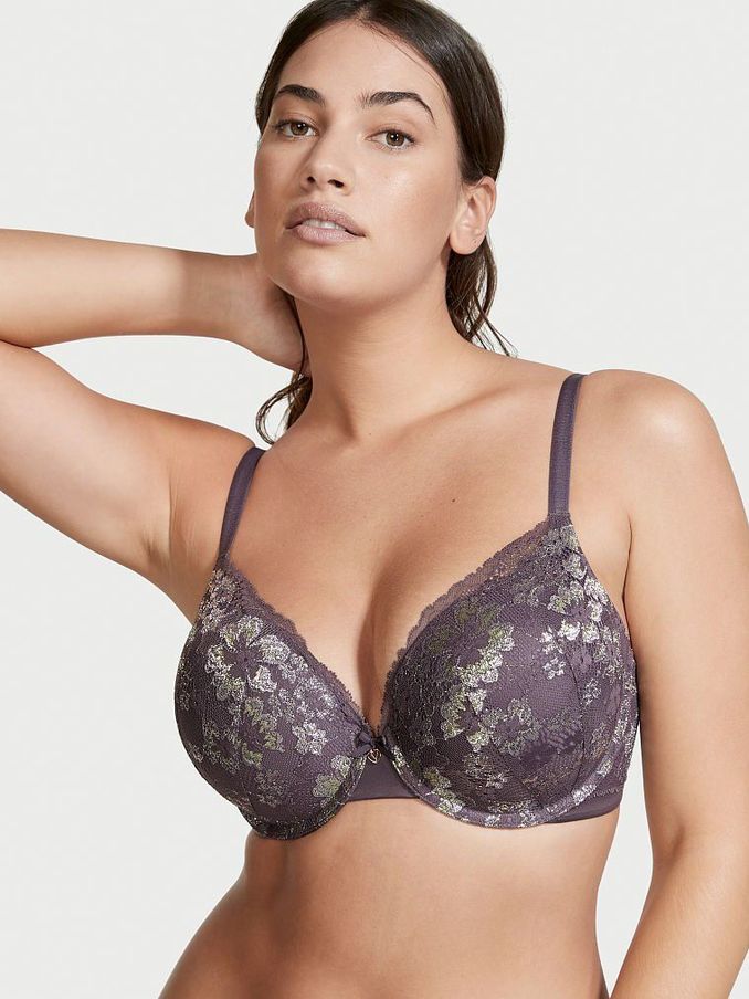 Tornado Grey Lace Full Cup Push Up Bra (P64028) | €22