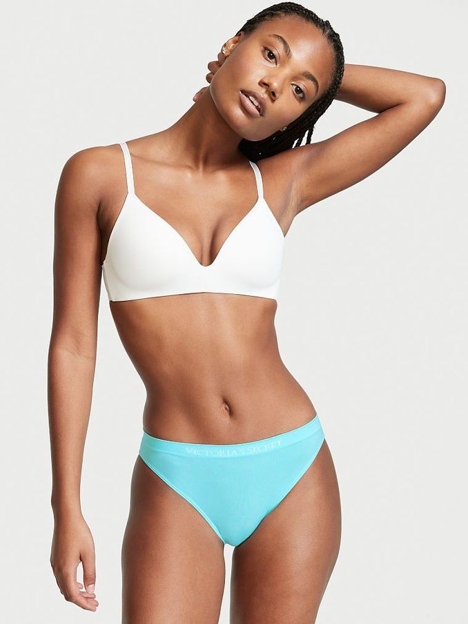 Serenity Blue Smooth Seamless Bikini Knickers (P65259) | €4